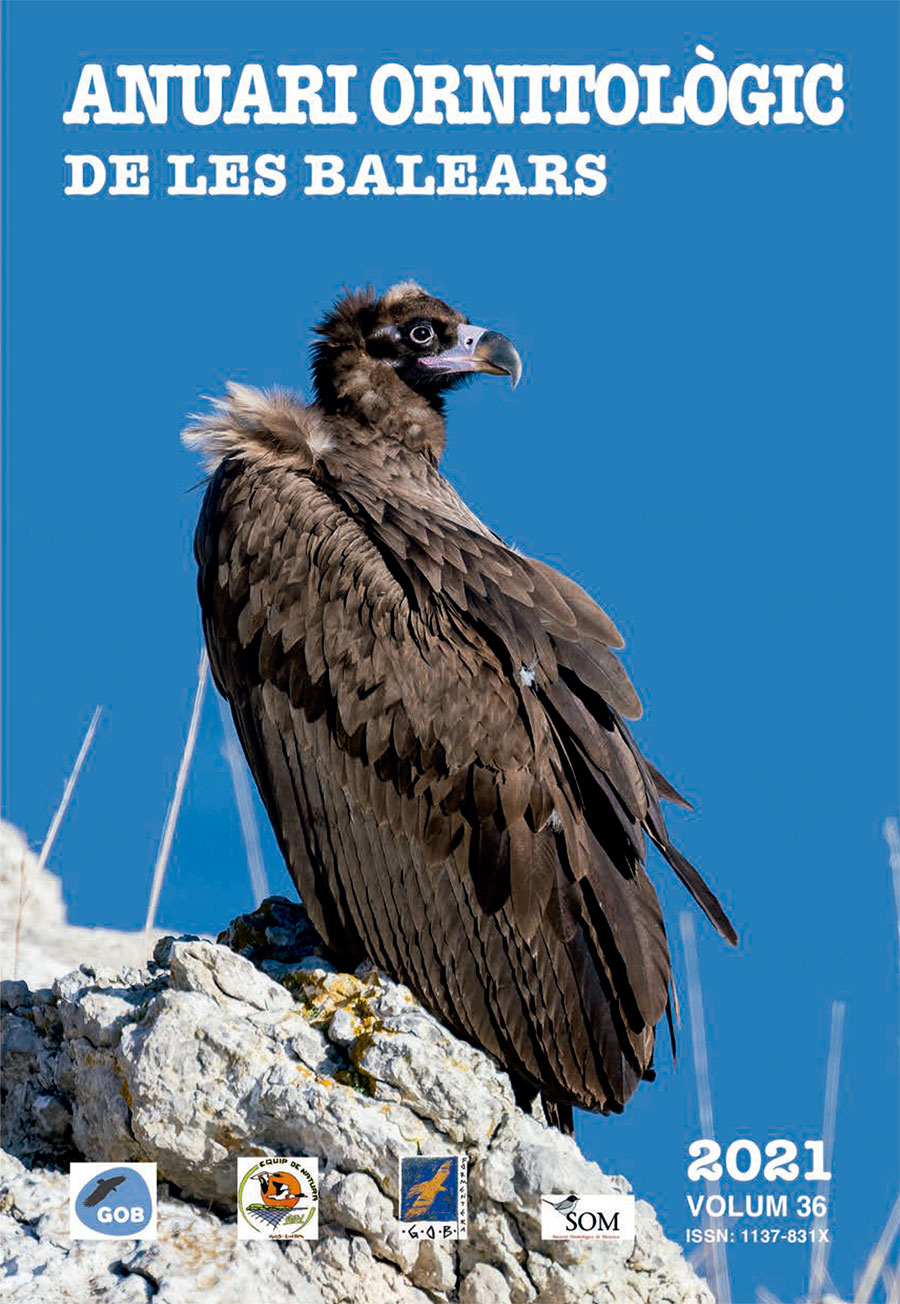 Anuari Ornitològic de les Illes Balears. Volum 36, 2021